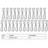 100x Quick Lock open Stainless Steel Fishing Swivels Connectors (3#100pcs)