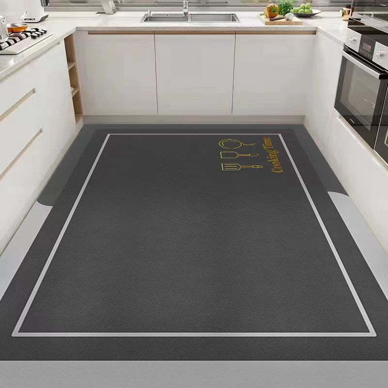 Modern Simple Kitchen Floor Mat Household Dirt-Resistant Wear-Resistant Oil-Absorbing Diatom Mud Floor Mat Non-Slip Water-Absorbing Easy To Take Care
