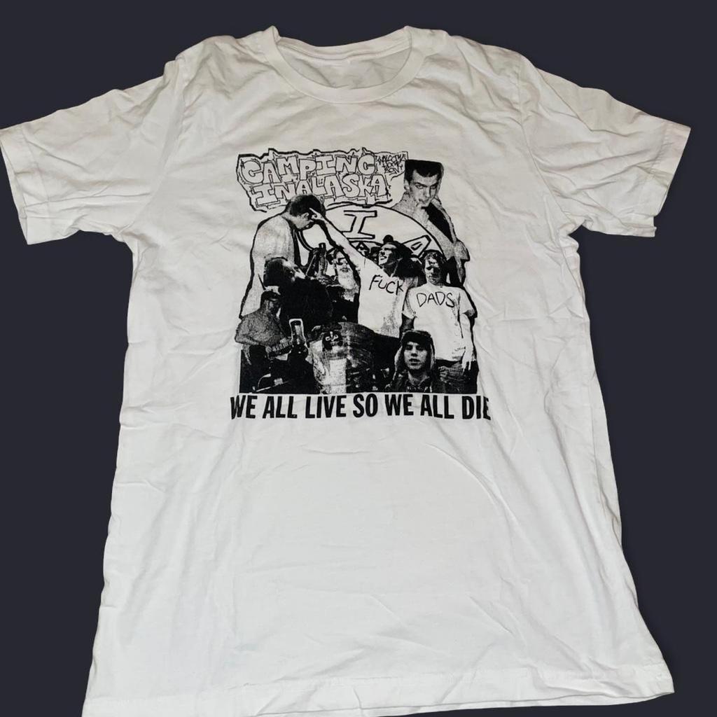 Camping In Alaska Midwest Emo White Shirt