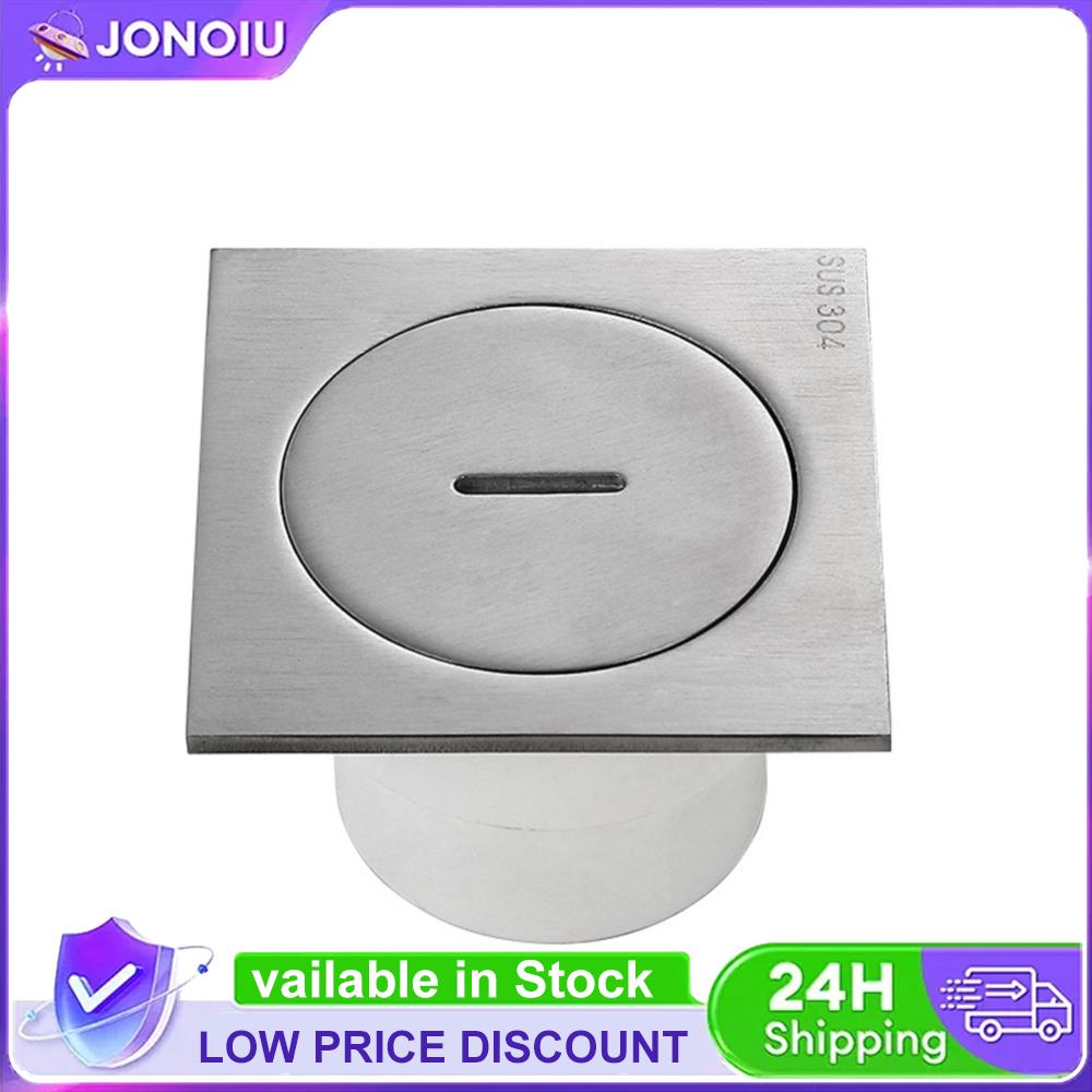 4 Inch Square Shower Floor Drain Thickened Stainless Steel Shower Drain Drain Strainer for Bathroom China Mainland