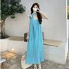 Women's Off-Shoulder Lace-Up Maxi Beach Dress with Spaghetti Straps for Summer 2026