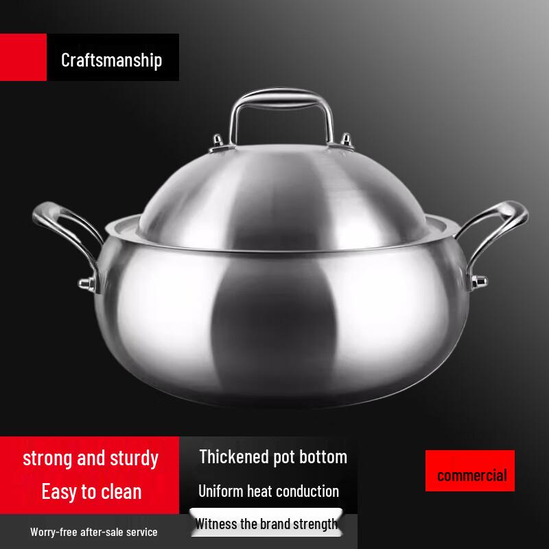 Yingbai 316 Stainless Steel Multi-Function Soup Pot with Steamer