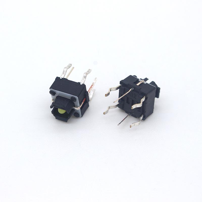 LED Lighted Tactile Key Switch 6x6 - Red, Blue, Green, White, Bicolor Options