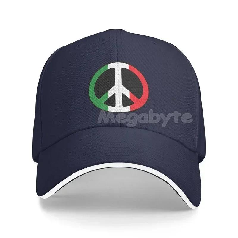 Italia Italia Bandera Italiana Sándwich Gorra Unisex Ajustable Gorra de Béisbol Clásica Lavable Sombreros Vaqueros Sombrero para el Sol Visera Exterior Gorras