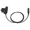 Cabo Adaptador PTT U94 35,4 pol. Cabo Conector para Fone de Ouvido Walkie Talkie Compatível com Baofeng UV9R UV 9R Plus UV XR BF A58