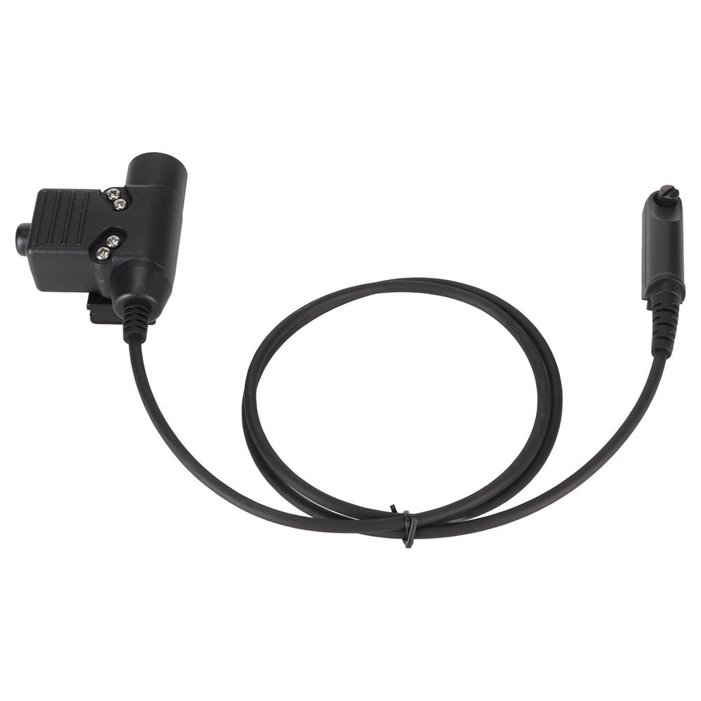 Cabo Adaptador PTT U94 35,4 pol. Cabo Conector para Fone de Ouvido Walkie Talkie Compatível com Baofeng UV9R UV 9R Plus UV XR BF A58
