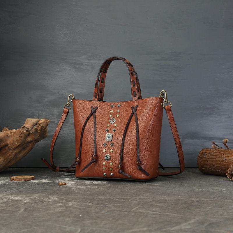 Echtes Leder Damen Clutch Tasche Vintage Design Damen Handtaschen Schulter Umhängetaschen Geldbörse Pack GZW