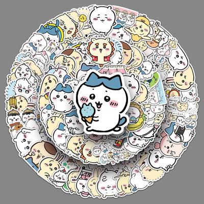101 Chiikawa Graffiti Stickers Cartoon Cute Giikawa Decorative Water Cup Mobile Phone Small Mochi Stickers