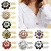 Rhinestones Button Cover Flower Button Cover Embellishment Button Decorative Button for Jewelry