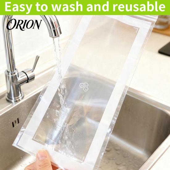 Large Capacity Food Bags Reusable Fresh-keeping Bags, Extra Long Sealable Storage Double Silicone for Meal Prep Layer Leakproof Seal Plastic