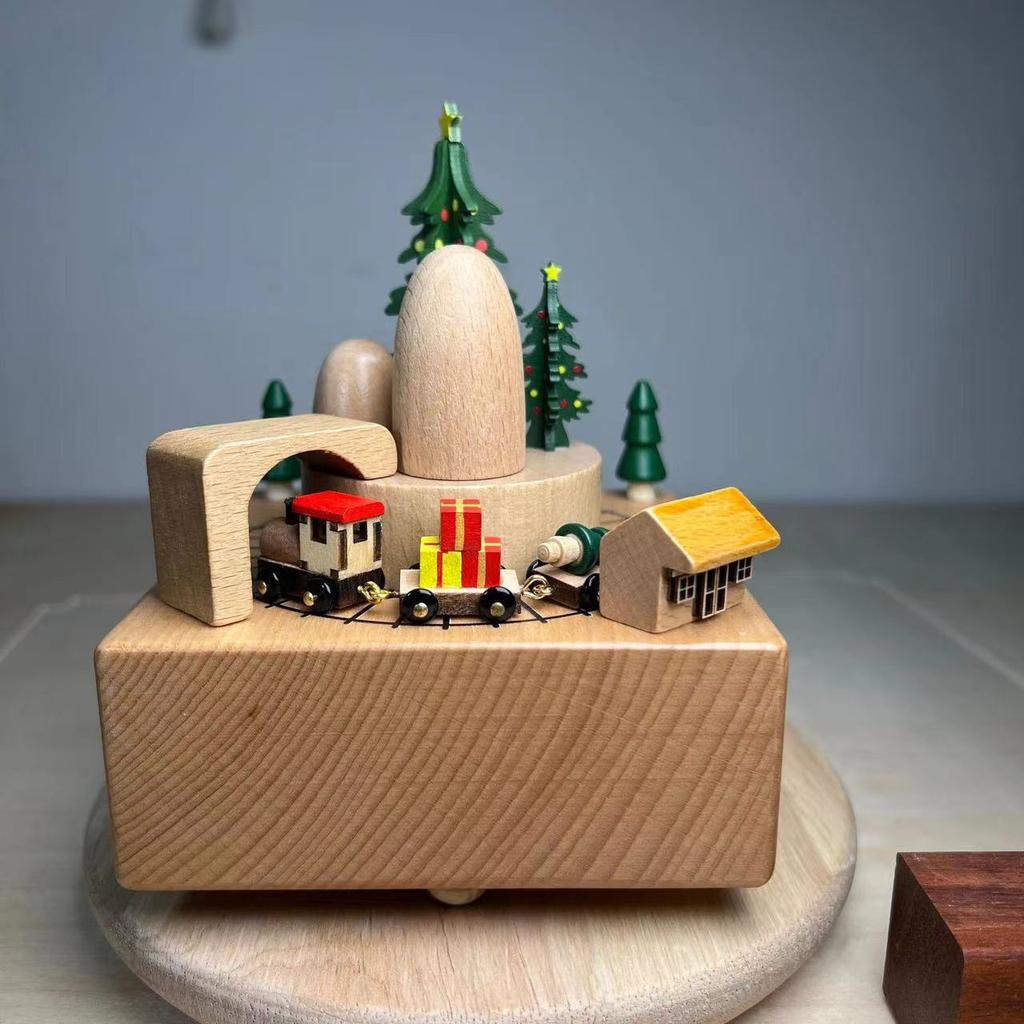 Wooden Music Boxes for Present Wooden Music Box Gifts for Kids Girlfriend Birthday ( Castle in the Sky)