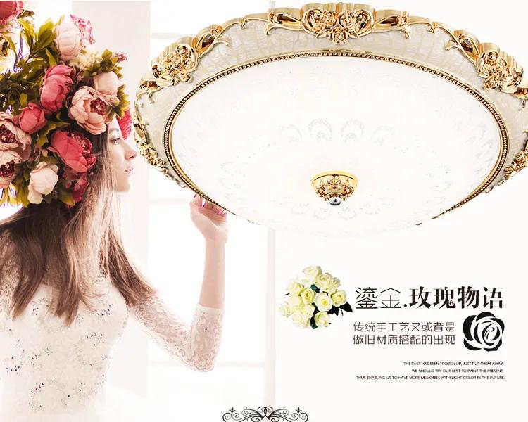 European Modern Glass LED Ceiling Light 15W/24W 110V/220V Gold/Silver Ceiling Lamp For Aisle Porch Apartment Study Home Decor