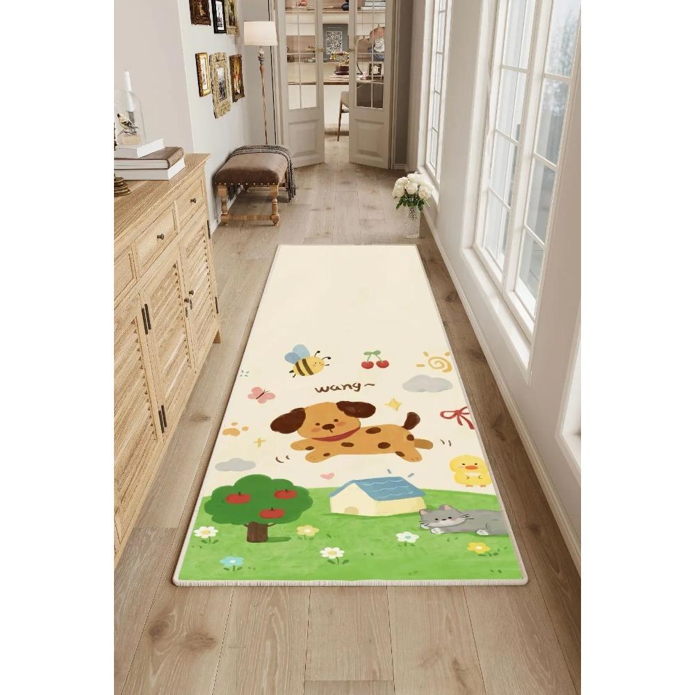 Aesthetic Hallway Mat - Heavy Duty Flannel Non-Shed Carpet for High Traffic Areas Decor - Home Decor