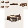 Fashionable Carved Metal Buckle Women Casual Suede Waist Belt For Women