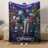 1pc, Disney Pixar Onward Movie Merchandise: Home Decorative Blanket Perfect for Couch, Bed, Travel, Camping, Car