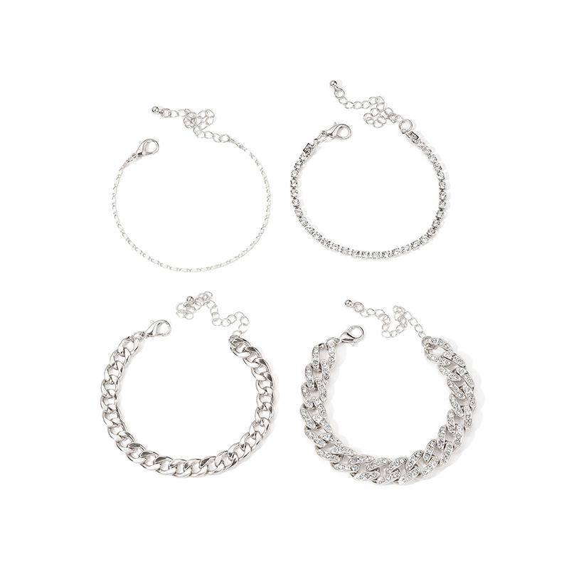 European & American Hip-Hop Choker Bracelet: Multi-Layer Metal Chain with Unique Design