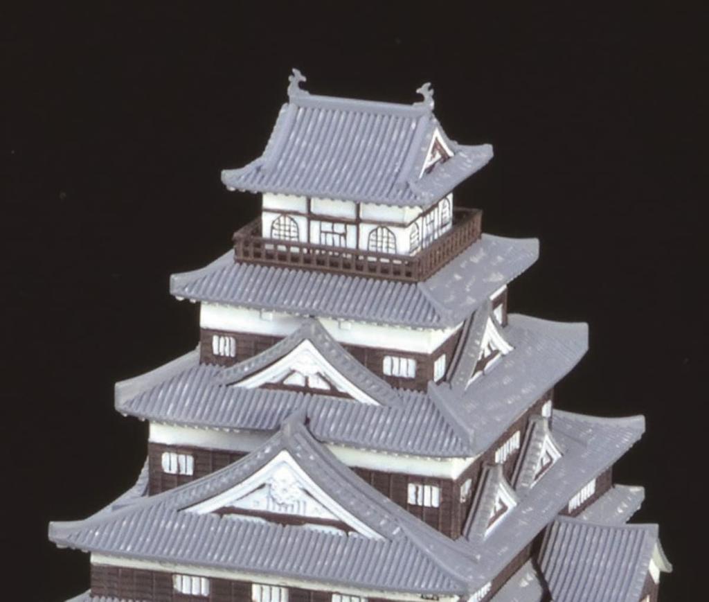 Doyusha 1/350 Japanese Castle Standard Hiroshima Castle Plastic Model S-29 Molded Color