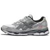 Asics GEL NYC Textile, Synthetic Leather Low Top Casual Shoes Unisex Gray 1201A789-102