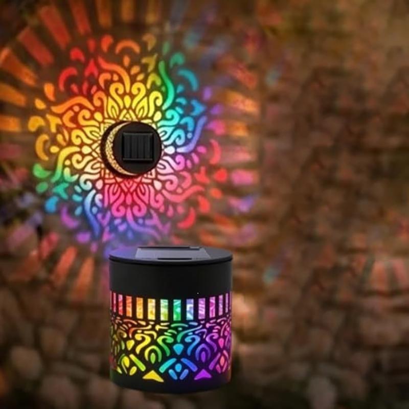 Solar Mandala Wall Lamp Outdoor Led Waterproof Fence Lamp For Garden Lawn Estate Porch Corridor Courtyard Decoration Wall Light
