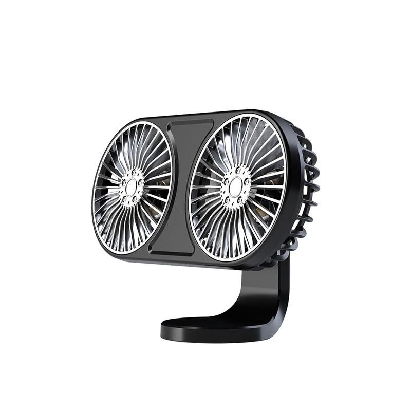 Car Multifunctional Fan Car Center Console Car With Double Head USB Silent Fan