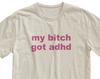 Funny Meme ADHD T-Shirt: Unisex Softstyle Cotton Tee