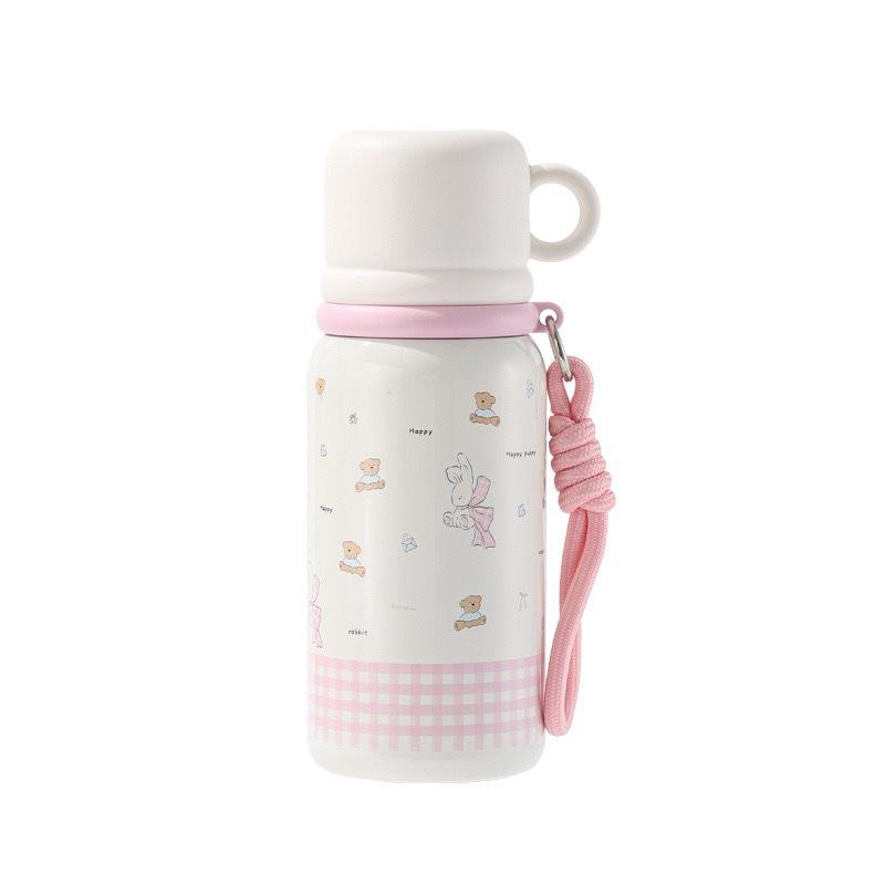 Water bottle new 111 water cup portable double drink cold insulation large capacity straw rope for men and women