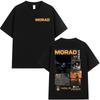 Rapper Morad MDLR Tour Album T Shirt Unisexs Unisex High Quality Cotton Tee Shirt Fashion Hip Hop Short Sleeve Tshirts Streetwear