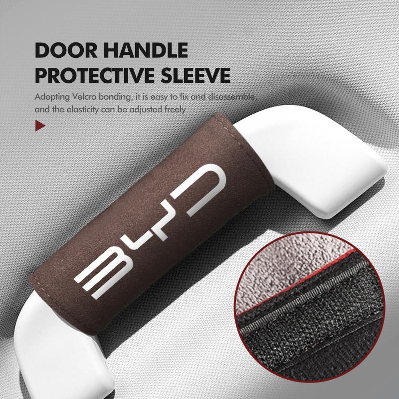 For BYD 2pcs Car Roof Armrest Handle Protective Cover Accessories 3 Yuan F3 E6 F0 G3B I3 Plus Ea1 Song Max Tang