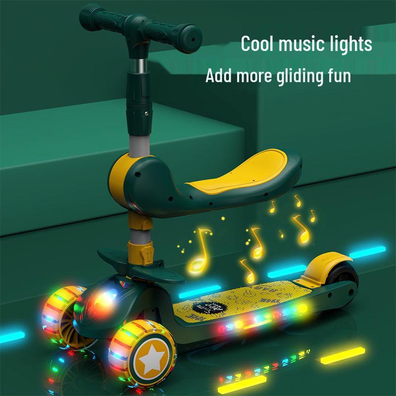 3-in-1 Toddler Scooter & Ride-On: For Ages 2-6, Boys & Girls