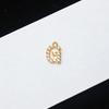 Copper-Plated Gold Micro-Inlaid Diamond English Letter Pendant: 26 Charm Options for Necklaces or Earrings