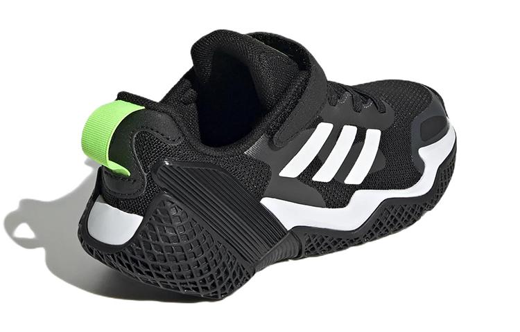Adidas 4Uture Runner Sport K Slip Resistant, Abrasion Resistant, Breathable Low top Running Shoes Black White Kids' GZ1048
