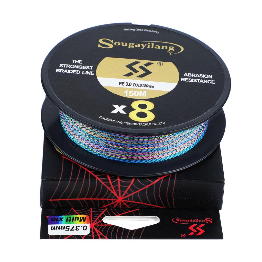 SOUGAYILANG 8 Strands Braided Fishing Line Abrasion Resistant Braided Lines Incredible Zero Stretch Fishing line