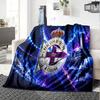 Deportivo A Coruna Crest Flannel Blanket, Soft Polyester, Modern Design, All-Season for Camping, Travel, Gifts for holidays or birthdays