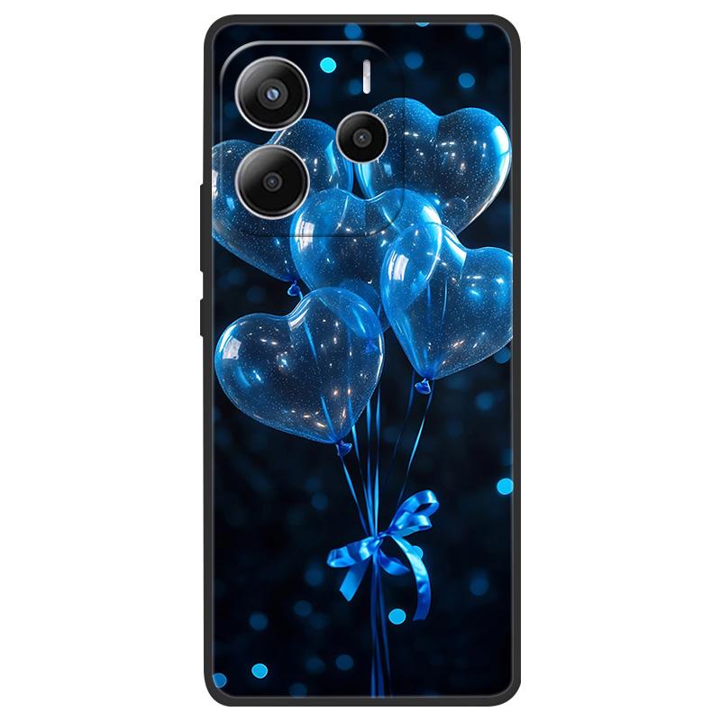 For Xiaomi Redmi Note 14 5G Case Soft TPU Marble Silicone Phone Cover for Coque Redmi Note 14 5G Global Cases Black Bumper Funda