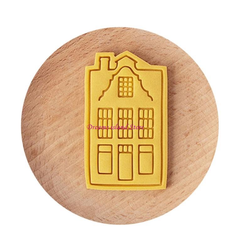 Vintage House Cookie Cutters Biscuit Mold Biscuit Fondant Cookie Stamps HX6C