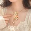 Cute Pentagram Phase Box Necklace Opening Closing Opening Box Necklace Jewelry Pendant  for Women
