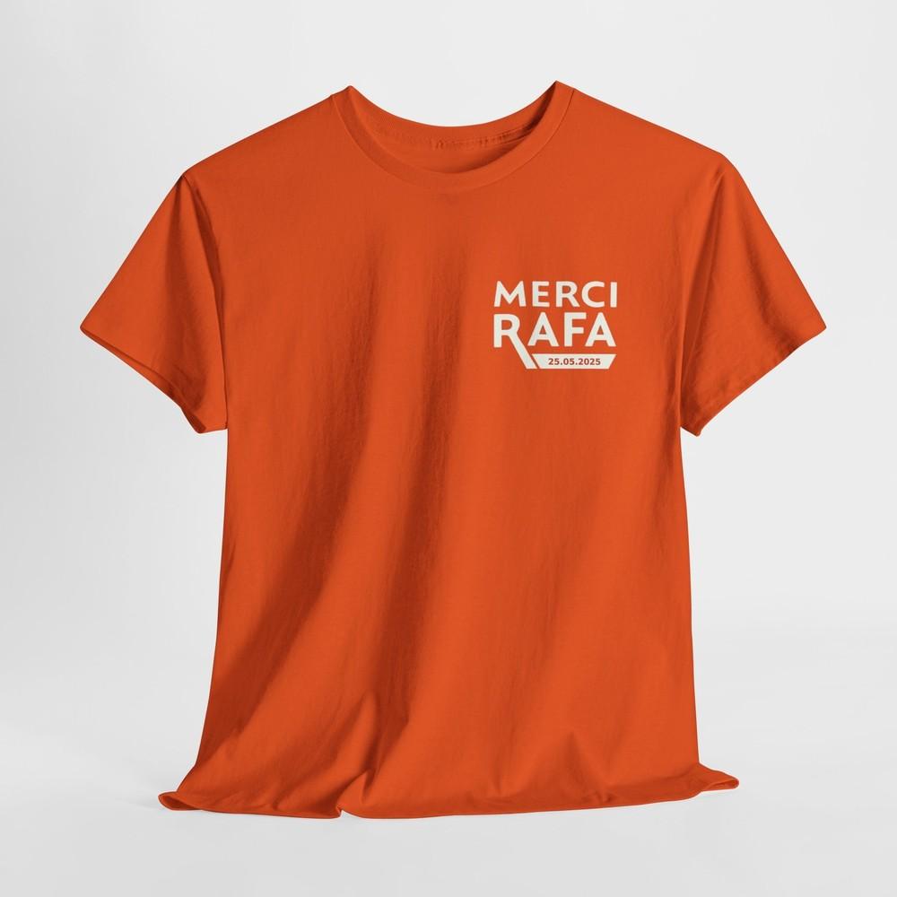Merci Rafa Unisex Heavy Cotton Tee Gift for Tennis  Fan Unisex T-Shirt L