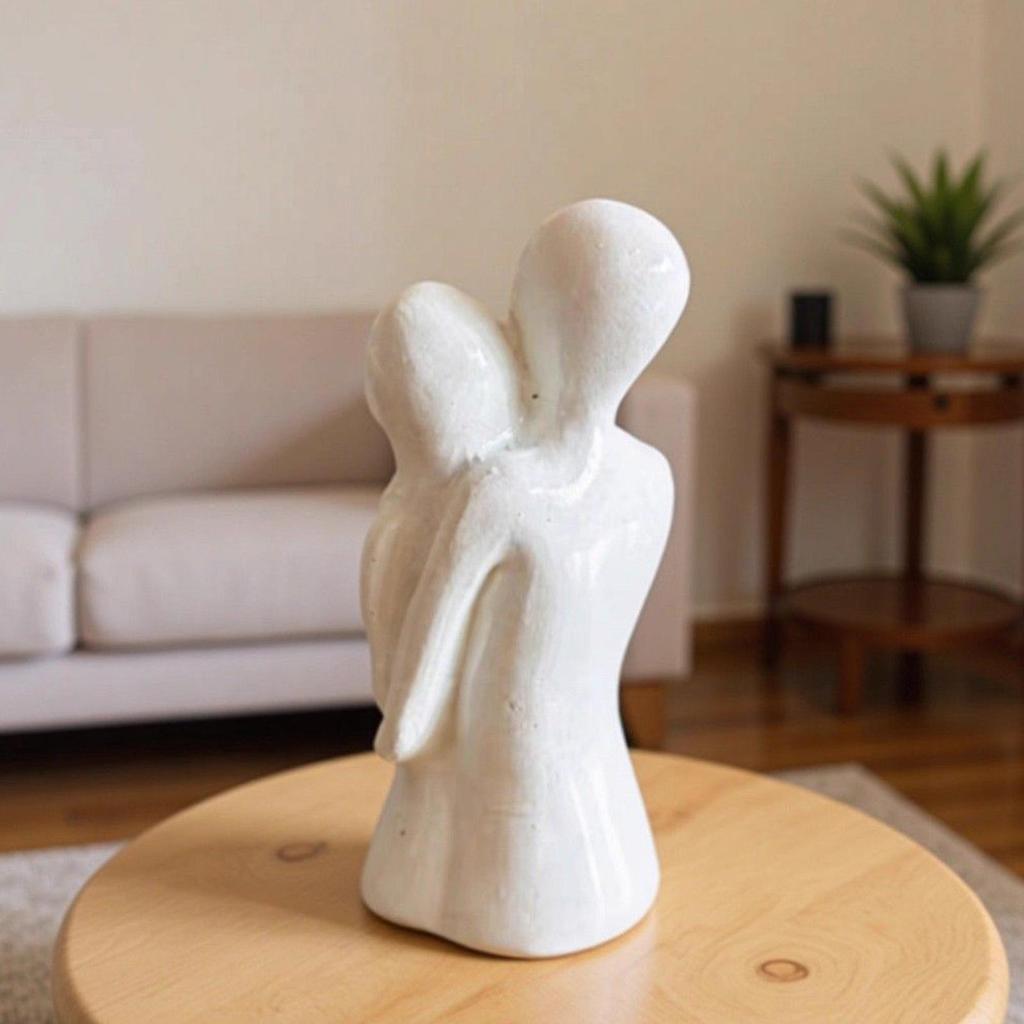 Abstract Couple Ornaments Romantic Valentine's Day Love Decoration Home Desk Living Room Ornaments Resin Handicrafts