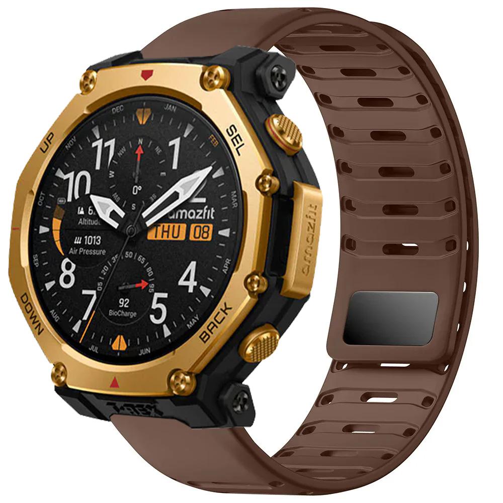 22mm Silicone Sports Strap For Amazfit T-Rex3 Pro 48mm Helio Magnetic Watchband For Amazfit Balance 2 1/Bip 6 5 Bracelet Correa
