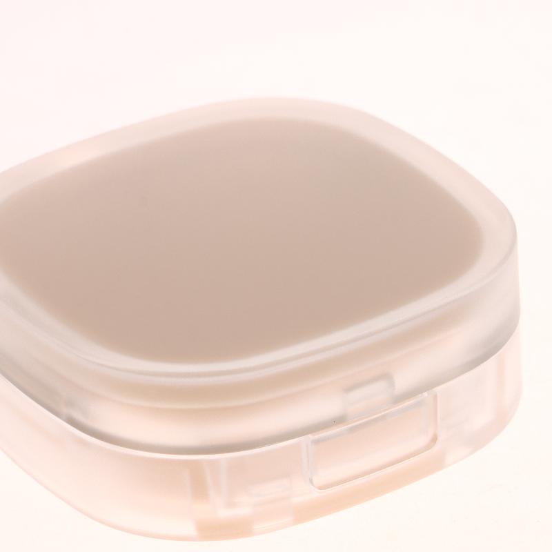 15G Empty Foundation Makeup Jar With Sponge Puff Handheld Portable Cosmetic Travel Makeup Jar Plastic Powder Box For Bb Cream