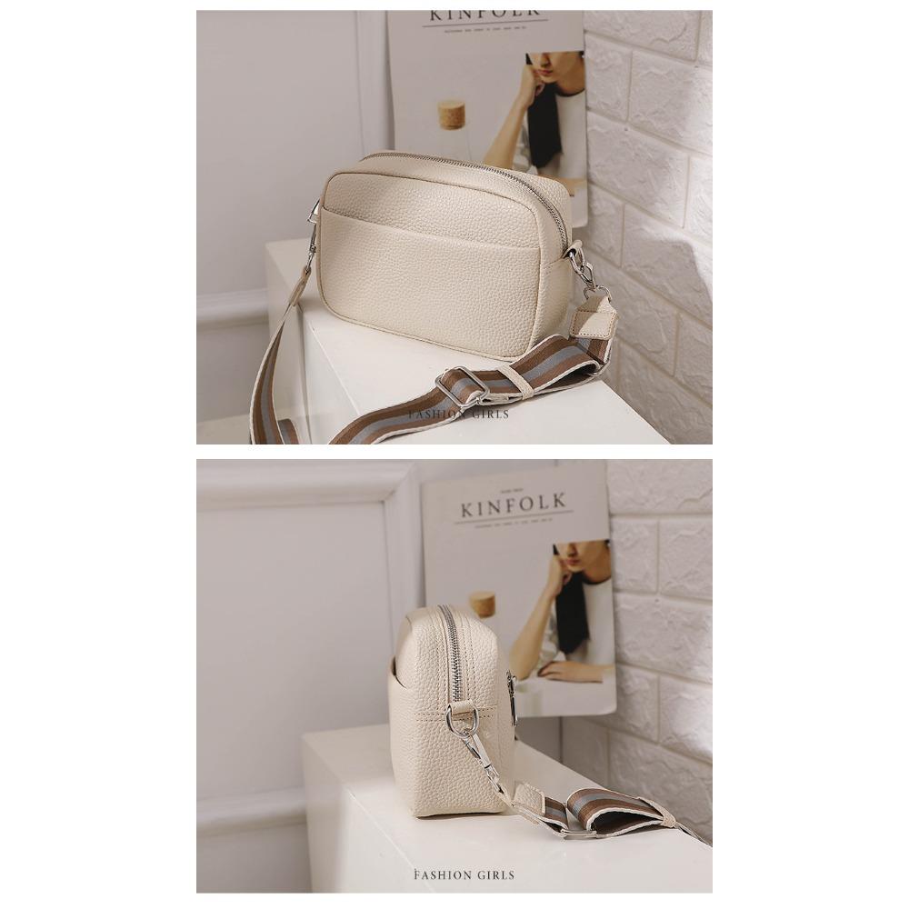 New Women's Solid Color PU Crossbody Bag Fashion Small Shoulder Square Bag