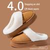 Women's Indoor Thick-Soled Cotton Slippers: Non-Slip, Warm, Odor-Proof, Waterproof, Plus Velvet, Perfect for Postpartum and Winter Wear.
