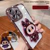 Mirror Holder Applies To Apple 17promax Mobile Phone Case Rhinestone IPhone15 16 Cartoon Cute
