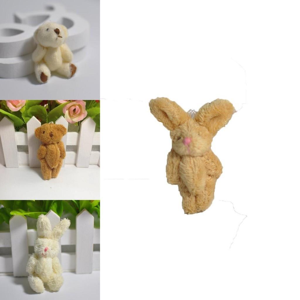Adorable Mini Cute Plush Toy Tiny Rabbit Bear Doll With Soft And Cozy Feel
