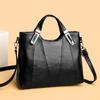 Bolso tote de cuero suave de doble uso, bolso de mano cruzado de un hombro