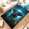 Fantasy Elephant Pattern Area Rug, Magic Wild Animal Anti-slip Carpet for Living Room Bedroom Home Decor Mat Room Decor Doormat