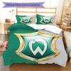Werder Bremen poster Bedding Quilt Set Quilt Cover Pillowcase Home Decoration Birthday Gift (1 * duvet cover + 2 * pillowcase, without core)