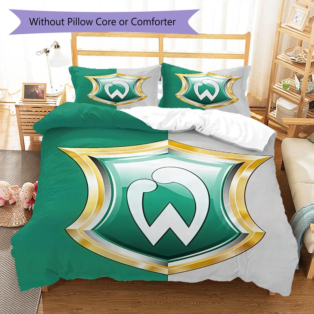 Werder Bremen poster Bedding Quilt Set Quilt Cover Pillowcase Home Decoration Birthday Gift (1 * duvet cover + 2 * pillowcase, without core)