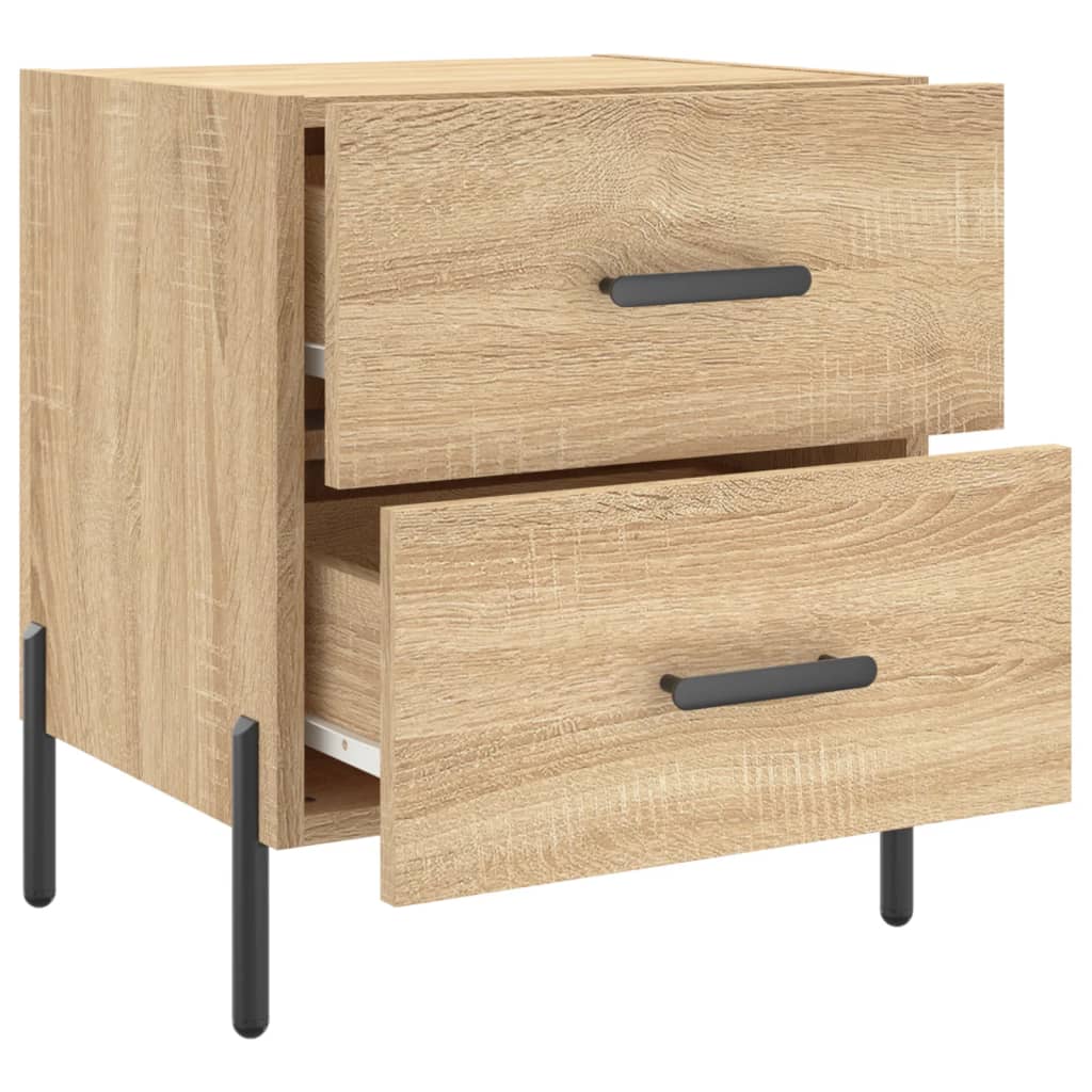 Nightstand, Sonoma Oak, 40X35X47.5 Cm Wood-Based Material