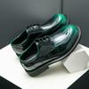 New Men Derby Shoes PU Lace Up Low Heel Round Toe Business Formal Men Shoes